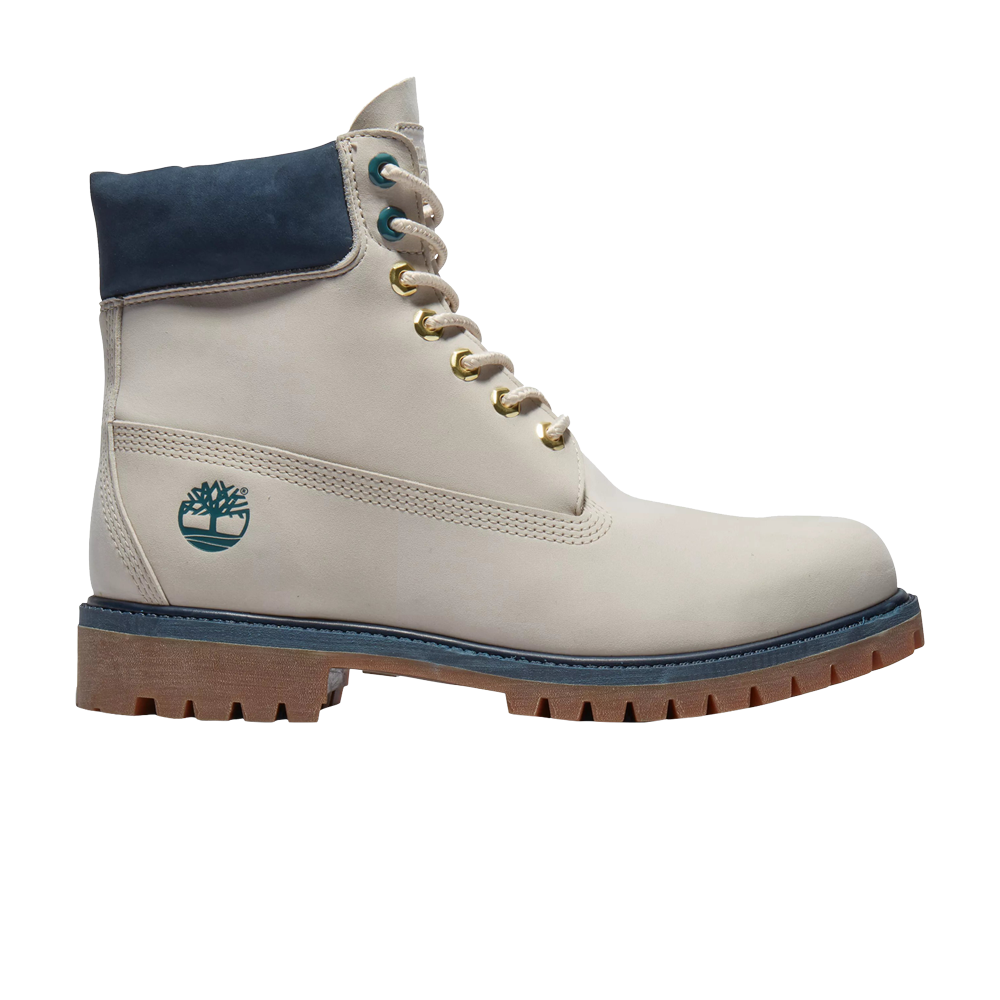 حذاء Timberland Premium المقاوم للماء مقاس 6 بوصات، باللون الأبيض