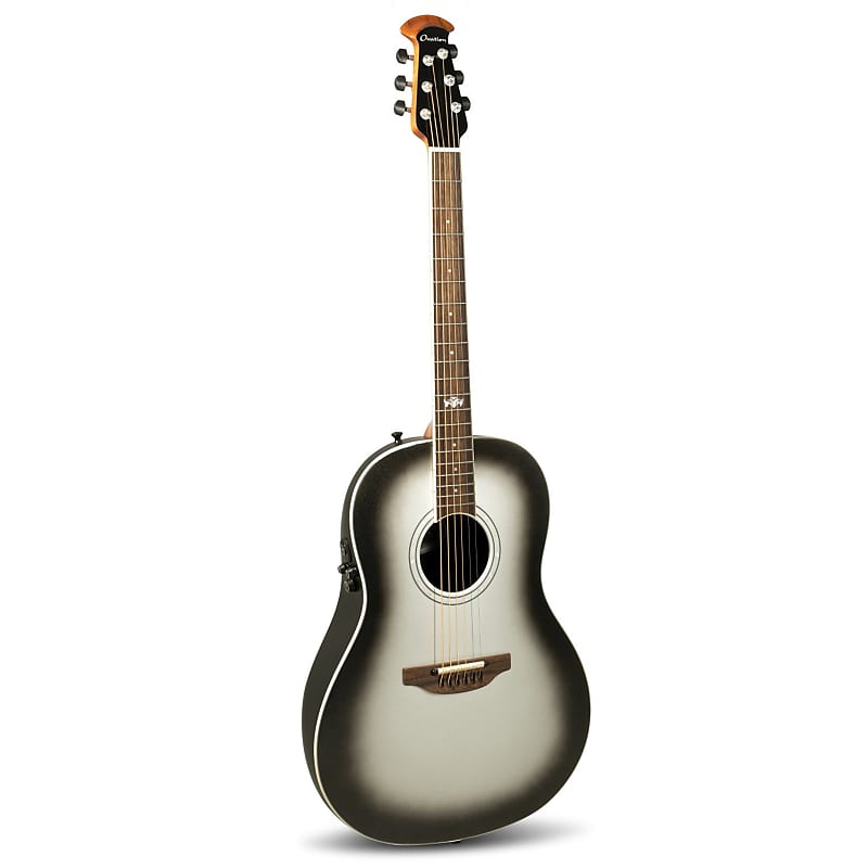 Acoustic guitar Ovation Ultra E-Acoustic Guitar 1516SSM Mid/Non-Cutaway, Silver Shadow