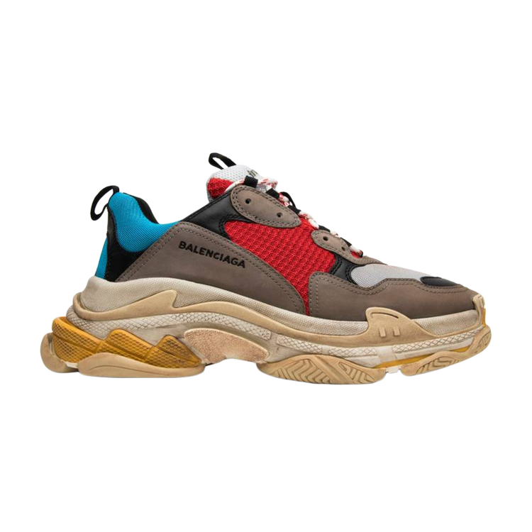 حذاء رياضي Balenciaga Wmns Triple S 'Blue Red' باللون الأزرق