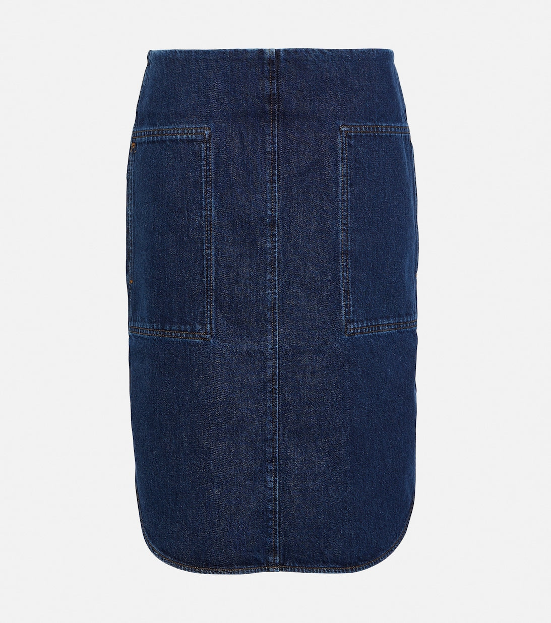 Denim midi skirt TOTEME, blue