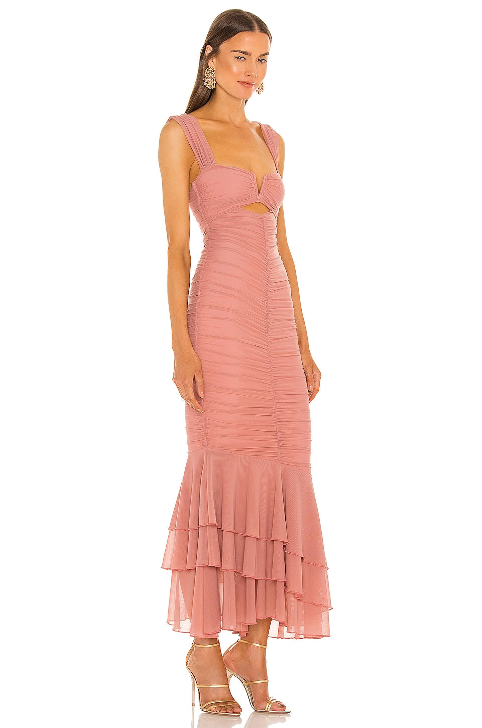 Michael Costello x REVOLVE Hilary Gown Blush Dress