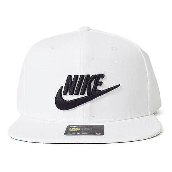 قبعة Nike Futura Pro Snapback رياضية كاجوال باللونين الأبيض والأسود