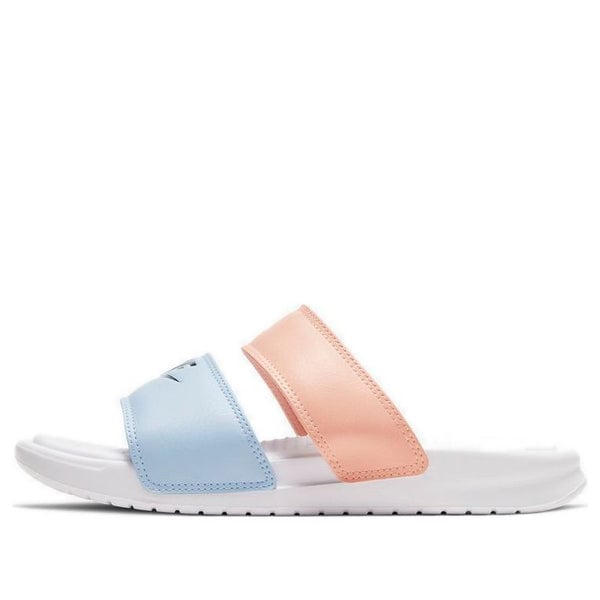 Slippers (WMNS) Nike Benassi Duo Ultra Slide White/Blue/Pink, white