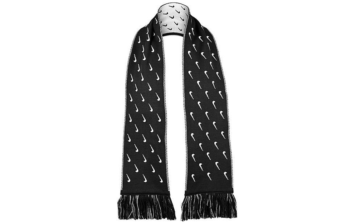 Nike Unisex Knit Scarf Black White