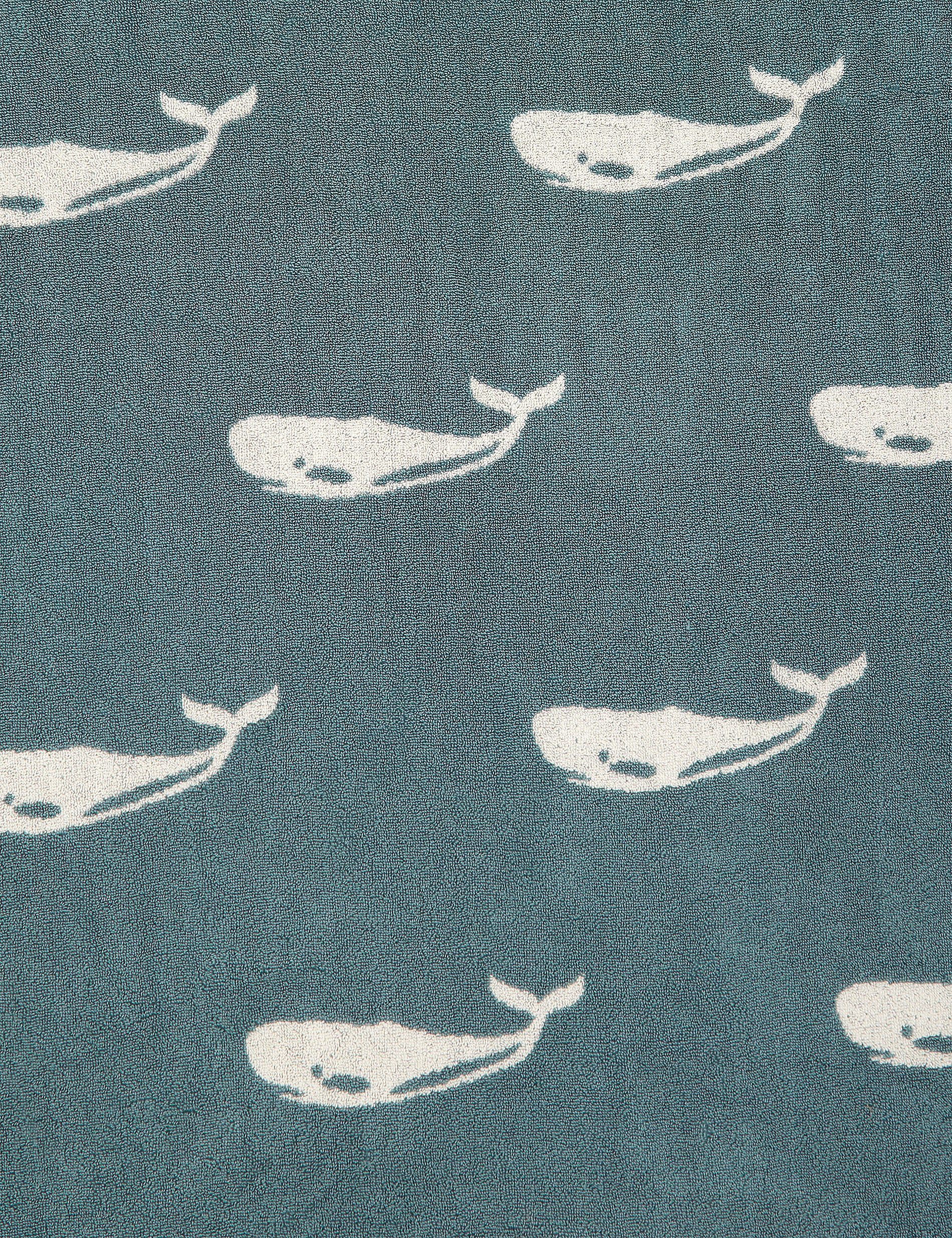 Marks & Spencer Whale Pure Cotton Towel, Blue Mix