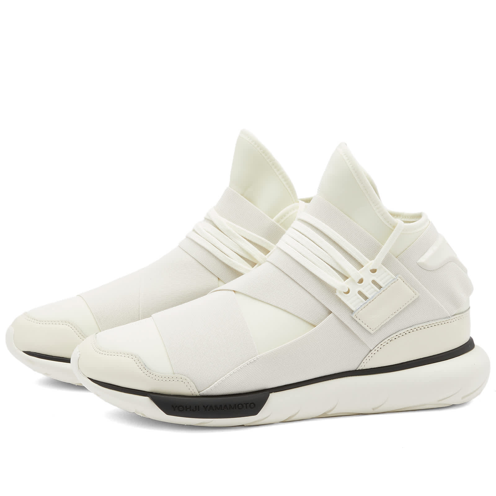 Y-3 Qasa sneakers, Off White, Cream White & Black