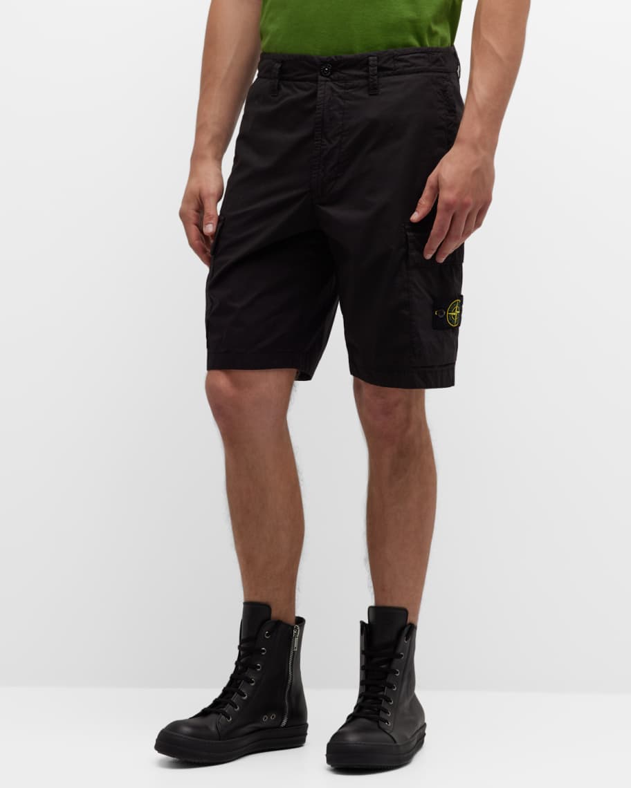 Stone Island Men's Stretch Cotton Cargo Shorts