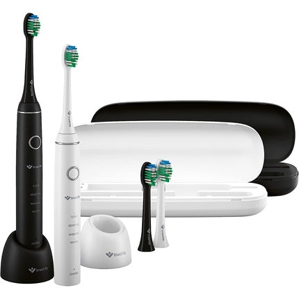 مجموعة True Life Sonic Brush Compact Duo مع فرشاتين صوتيتين - 4 أوضاع تنظيف 70000 حركة في الدقيقة