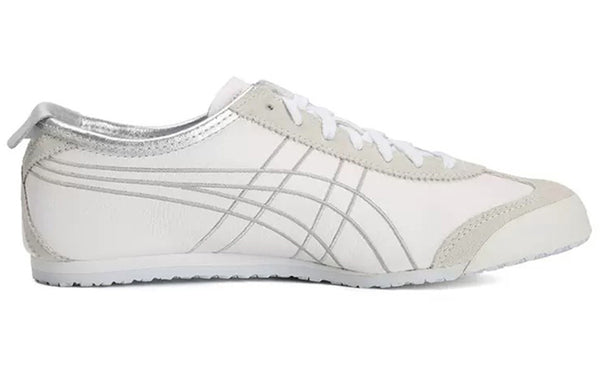 حذاء رياضي Onitsuka Tiger Mexico 66 'White Silver'، باللون الأبيض