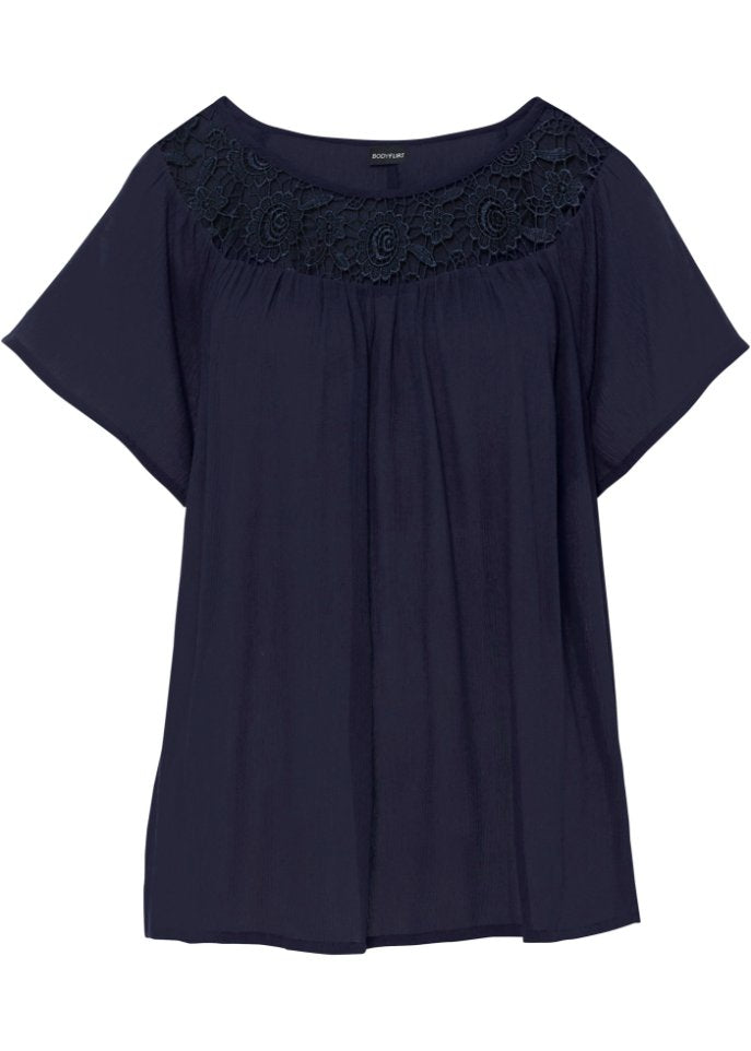 Bodyflirt lace blouse, blue