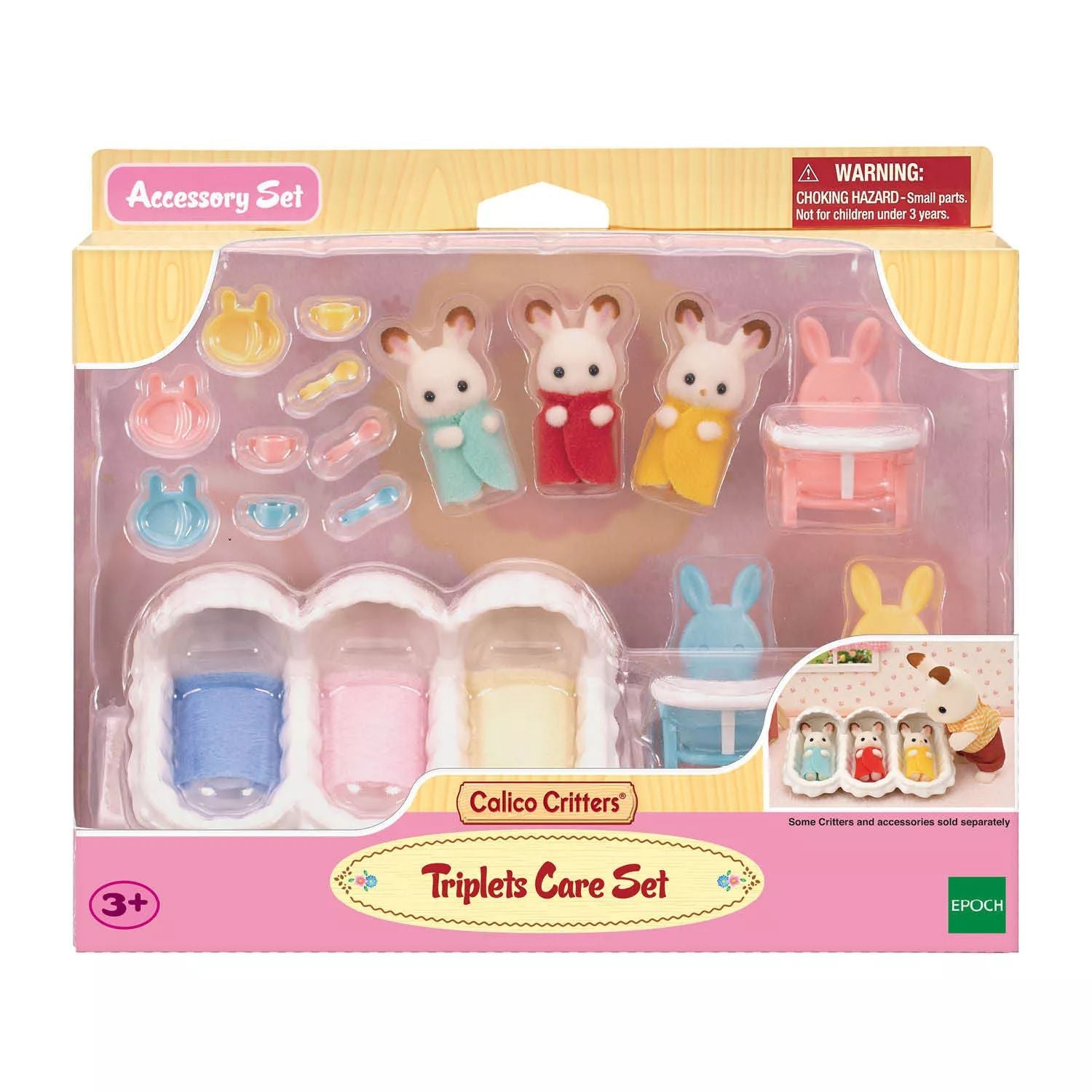 Play set for dollhouse Calico Critters Triples Care Calico Critters