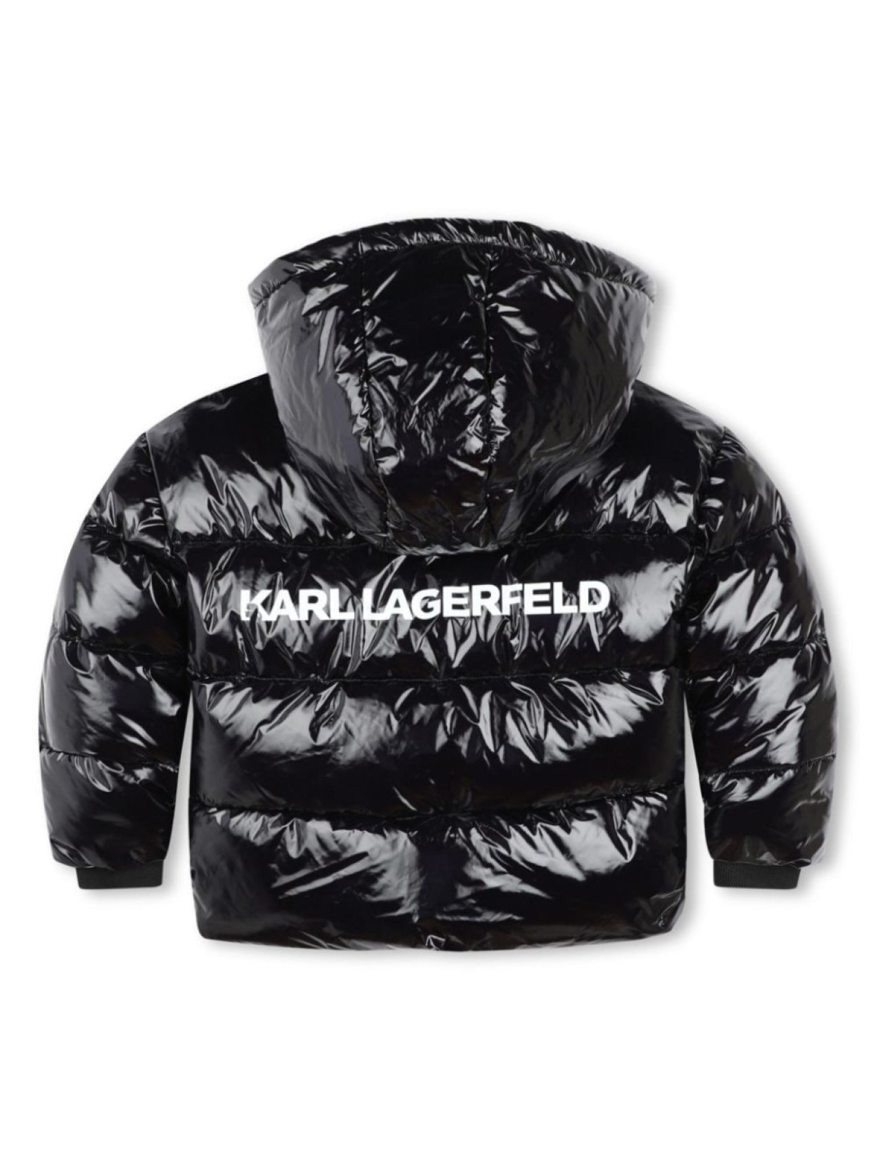 Karl Lagerfeld Kids Logo Down Jacket Black