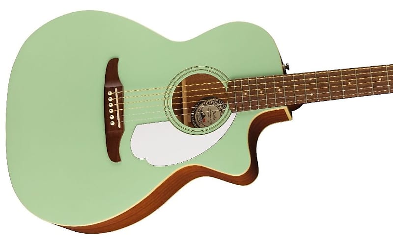 جيتار صوتي Fender Newporter Player جيتار كهربائي صوتي Seafoam Green