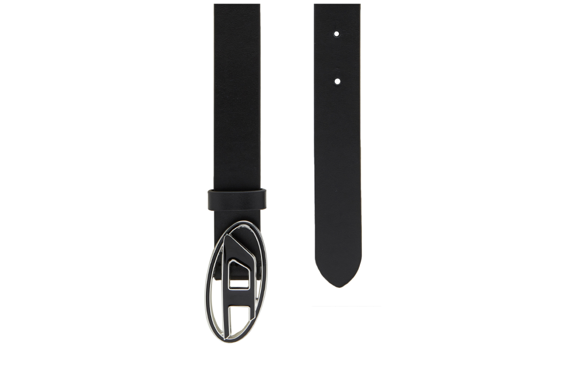 DIESEL Women's Leather Belt, Black