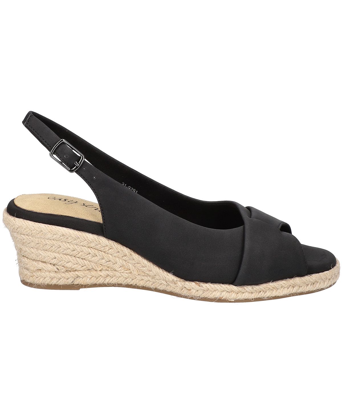 Women's Devlin wedge espadrilles Easy Street, black