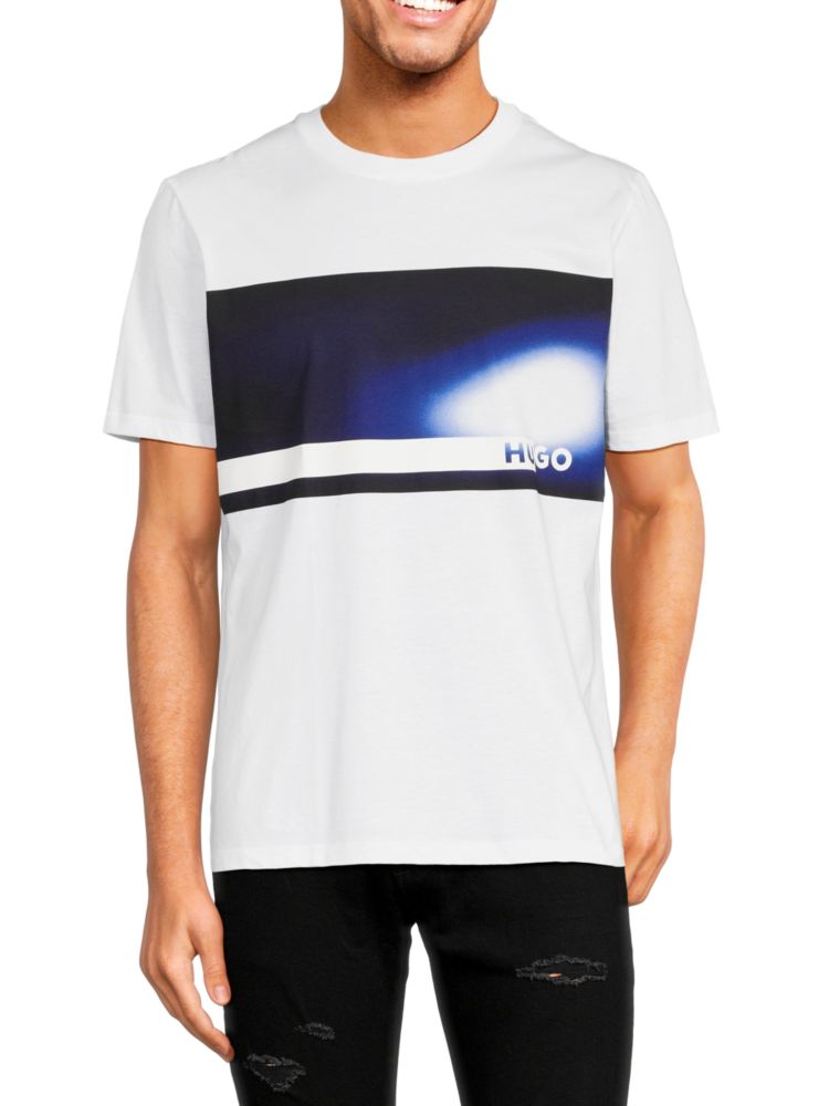 T-shirt with Doform logo and Hugo graphic, white