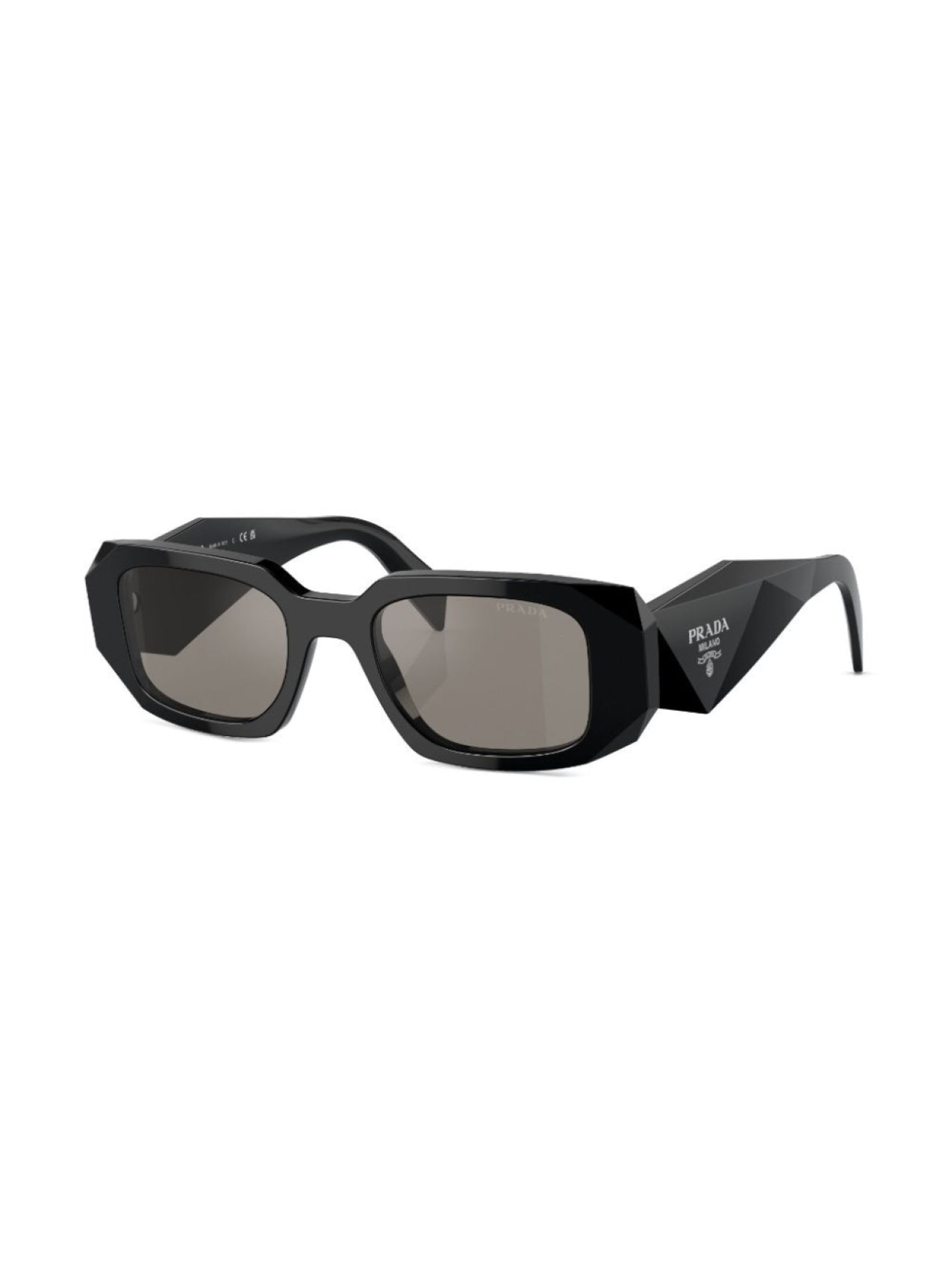 Prada Eyewear Geometric Frame Sunglasses Black