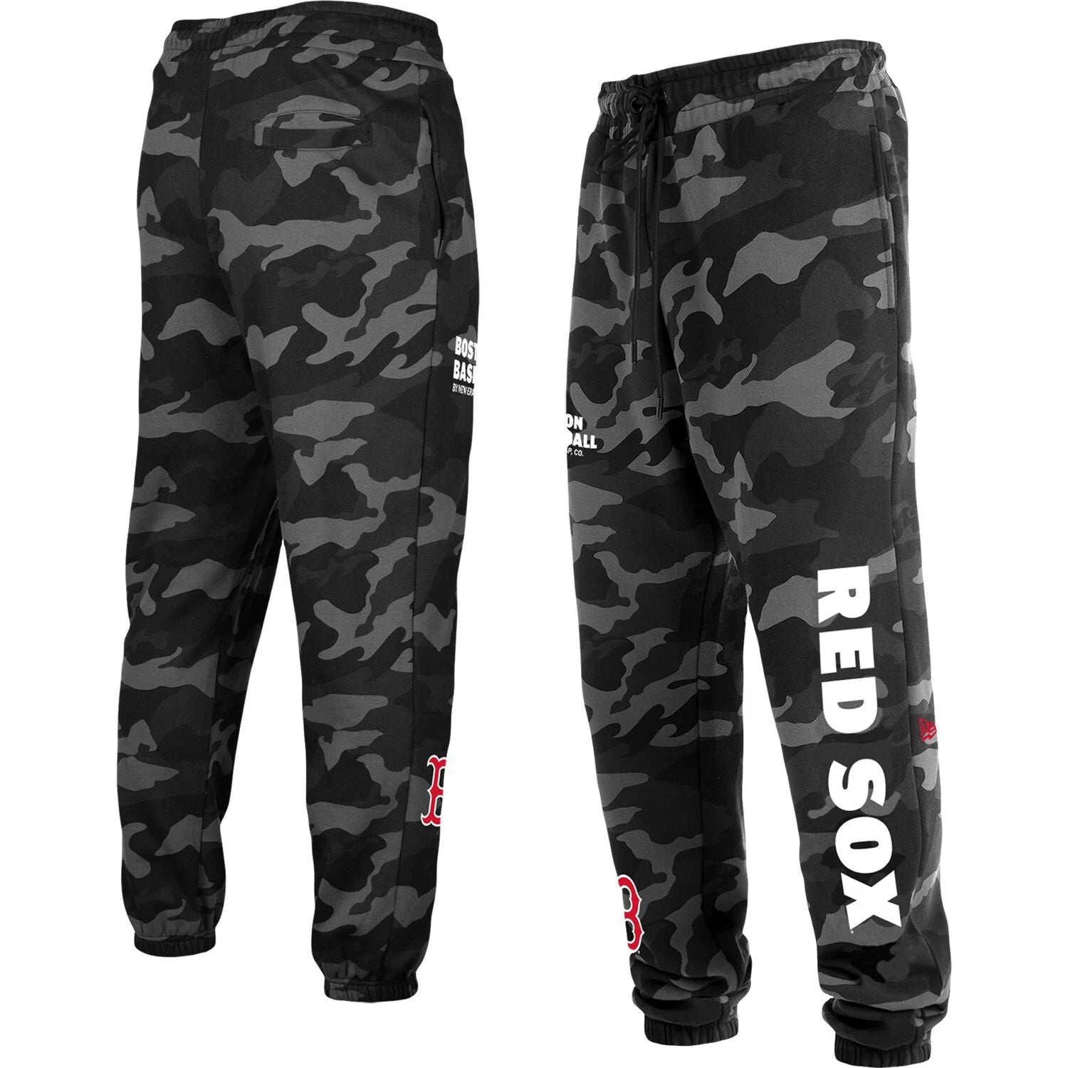 Boston Red Sox New Era Men's Black Camouflage Joggers