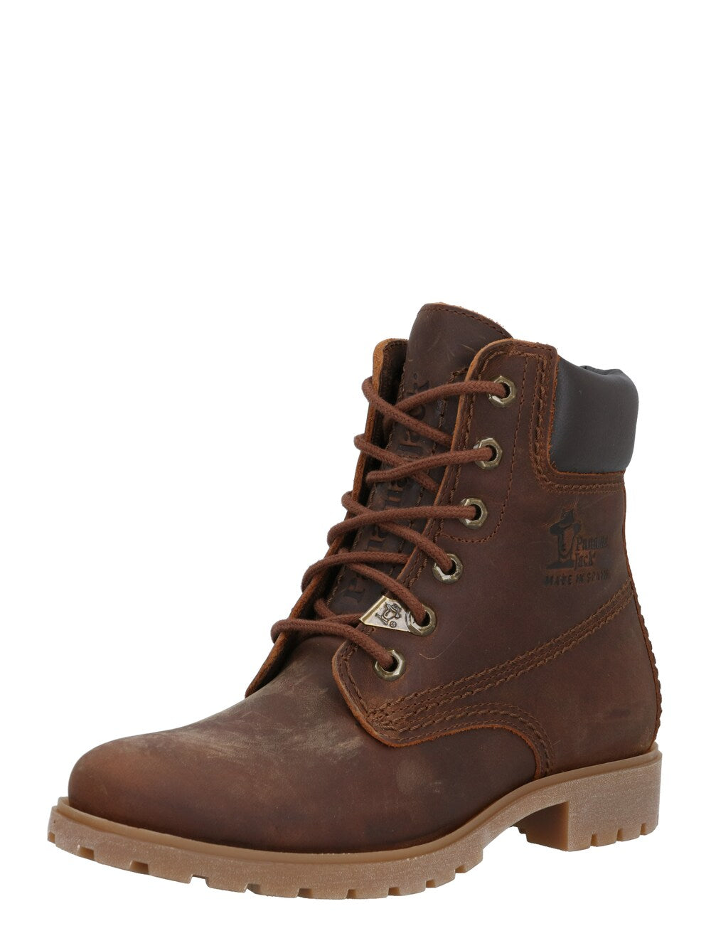 PANAMA JACK lace-up ankle boots, chestnut/dark brown