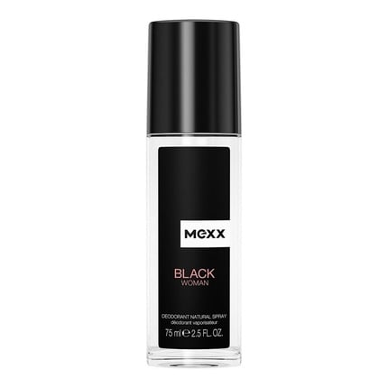 Deodorant spray Black Woman, glass 75 ml, Mexx