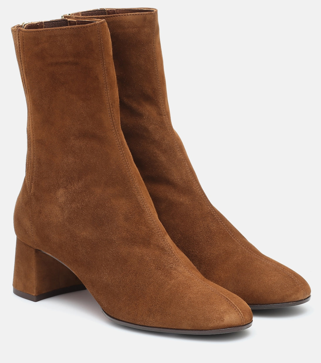 Saint Honoré 50 Aquazzura suede ankle boots, brown