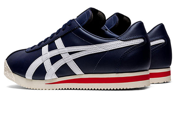 حذاء رياضي Onitsuka Tiger RetroLow-Running باللون الأزرق الداكن والأزرق