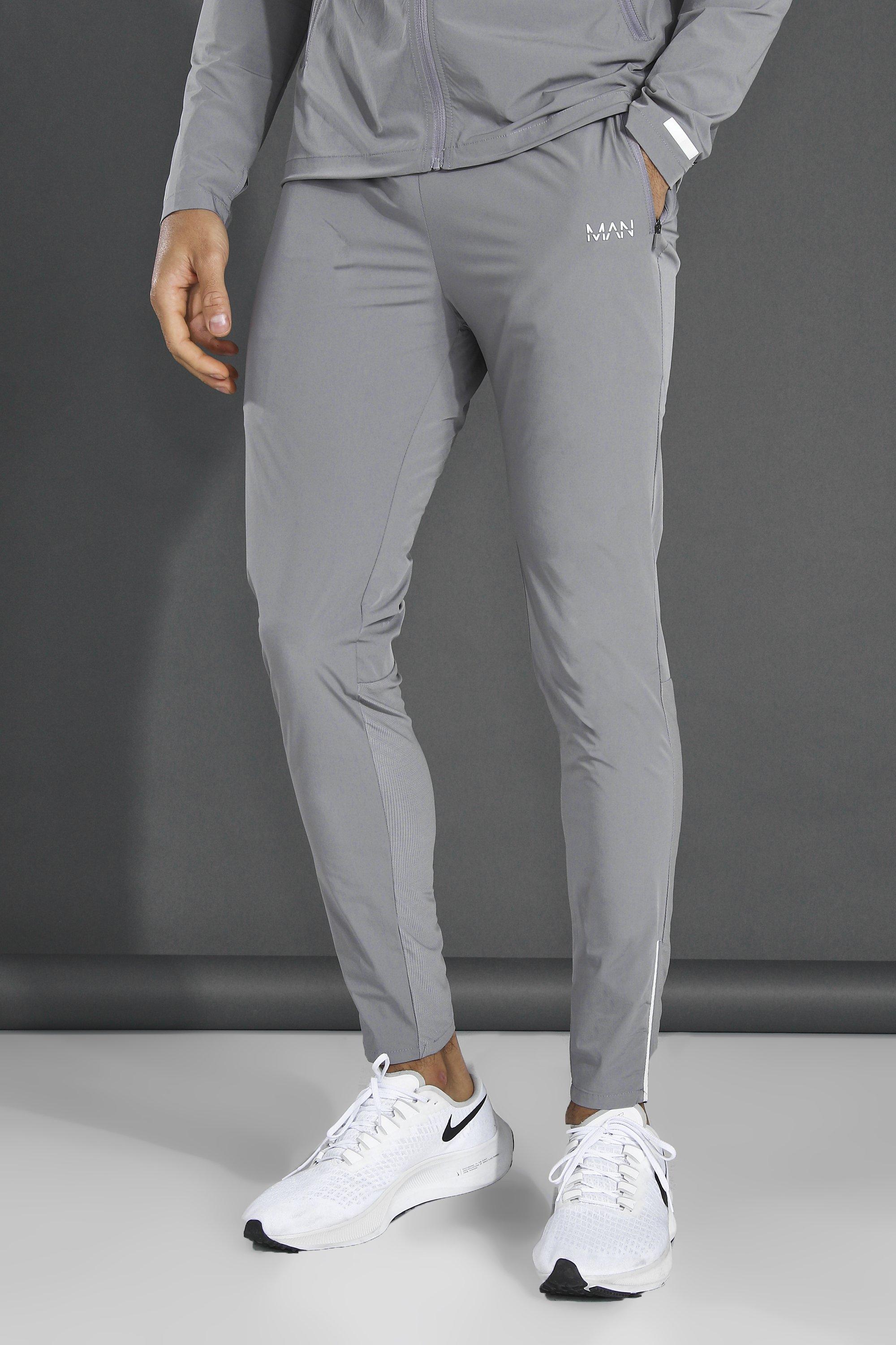 Lightweight sports trousers man active Boohoo, gray