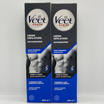 Depilatory cream for men 200ml, Veet