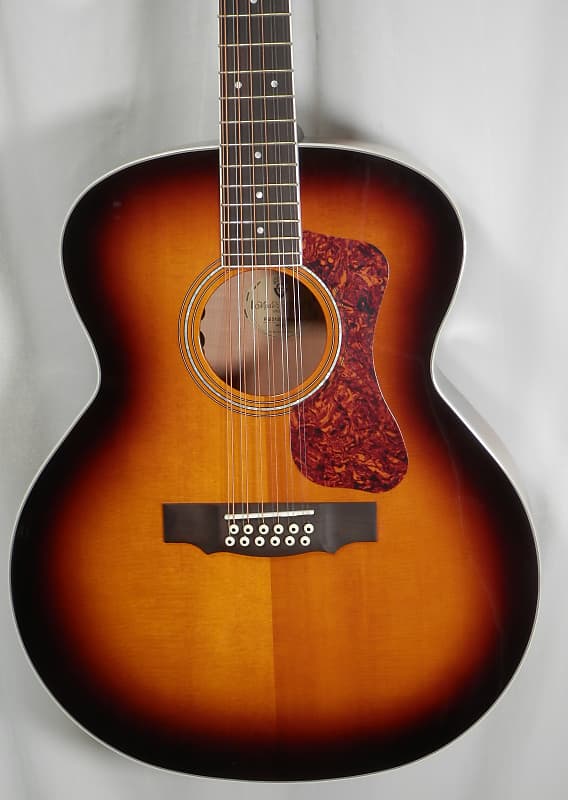 Acoustic guitar Guild F-2512E Deluxe Antique Burst 12-string Acoustic Electric