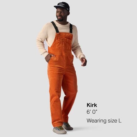 Corduroy jumpsuit – men's Stoic, orange