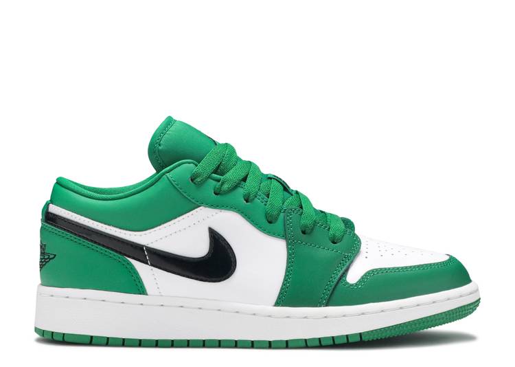 حذاء رياضي AIR JORDAN 1 LOW GS 'PINE GREEN'، أخضر