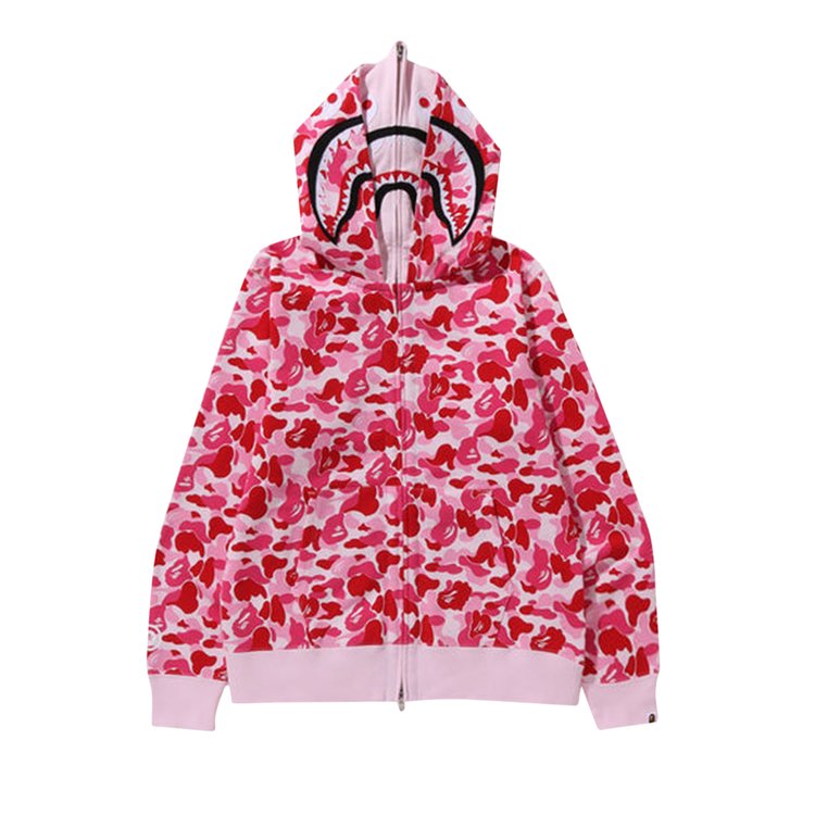 هودي BAPE ABC Camo Double Shark Full Zip 'Pink'، وردي