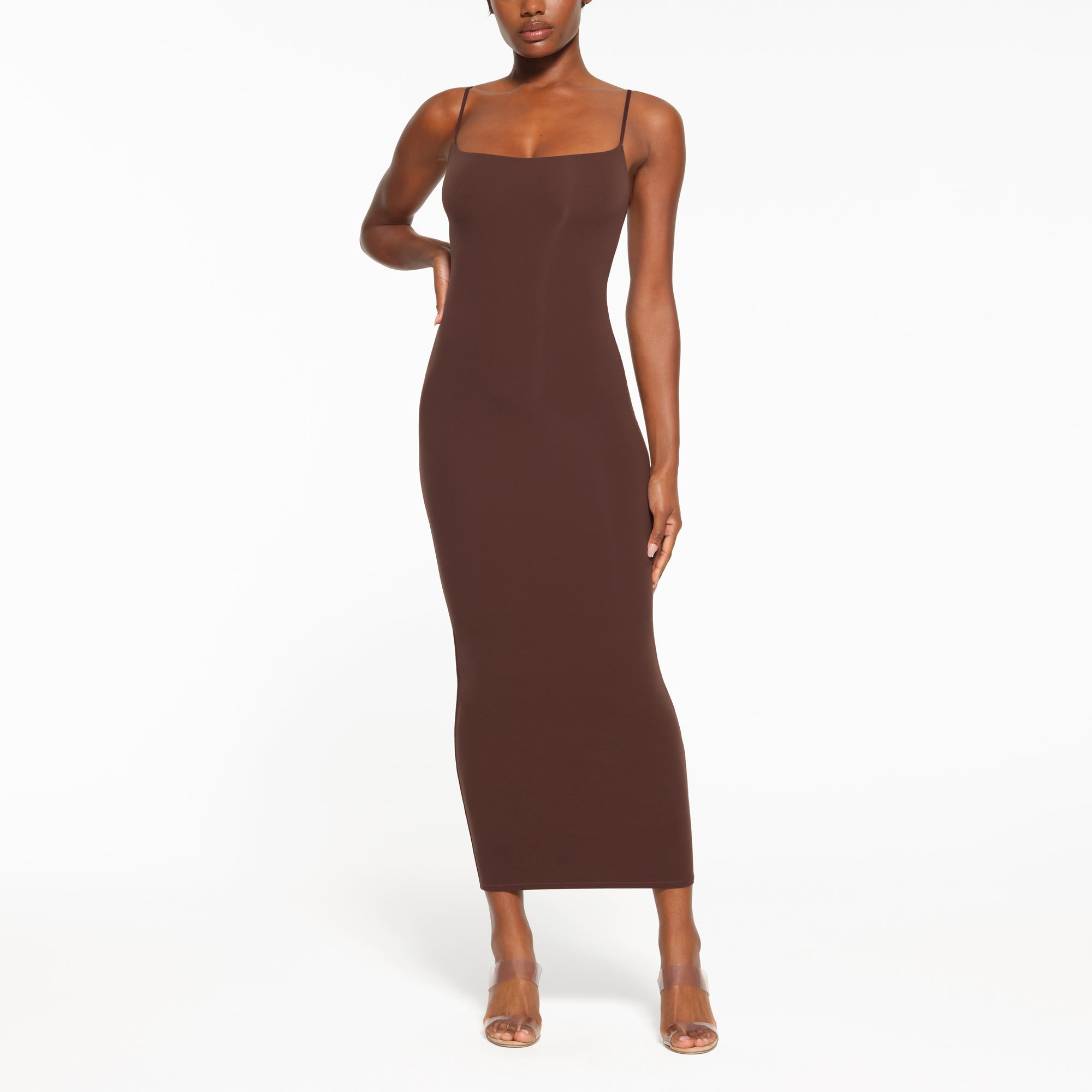 Women's slip dress, cocoa Skims