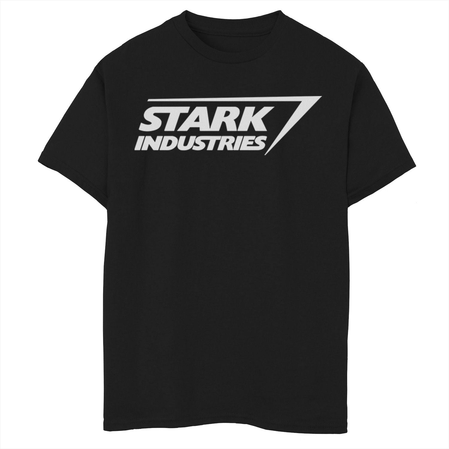 تي شيرت Stark Industries Marvel Iron Man Logo للأولاد من سن 8 إلى 20 عامًا مع رسومات Marvel