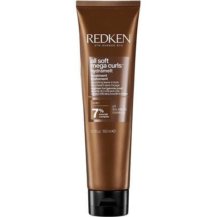 بلسم لا يحتاج إلى شطف All Soft Mega Curls Hydramelt، 150 مل، من Redken