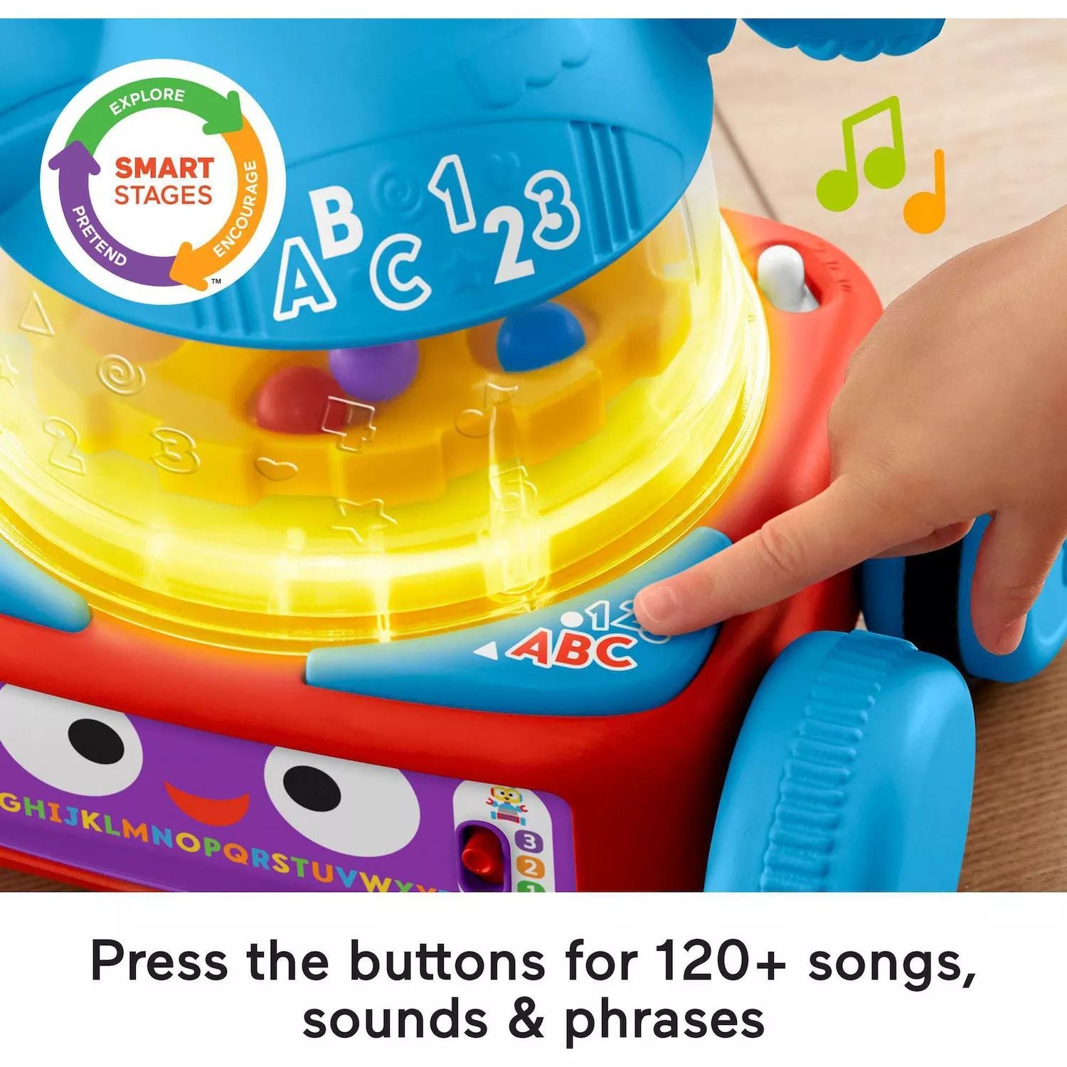 Fisher-Price 4-in-1 Educational Robotic Toy for Preschoolers with Lights and Music Fisher-Price