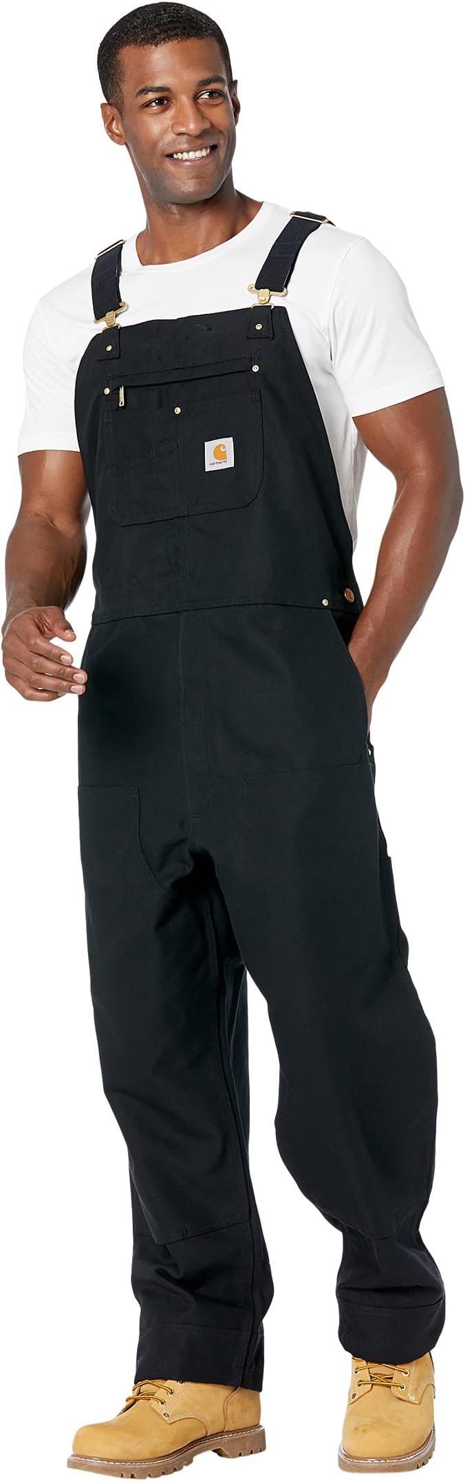 Carhartt Jumpsuit with Duck Bib, Black