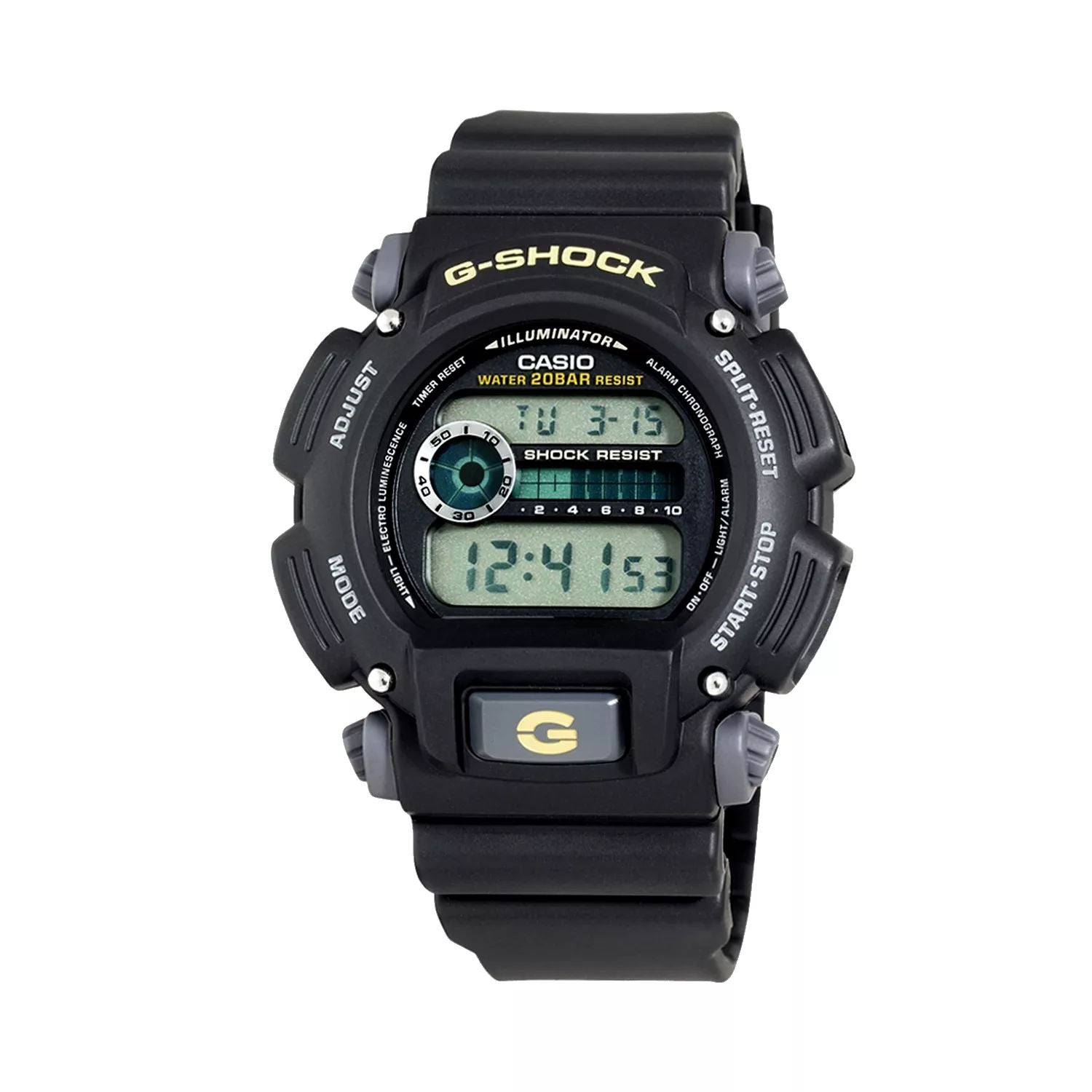 Men's Digital Chronograph Illuminated G-Shock Watch - DW9052-1BCG Casio