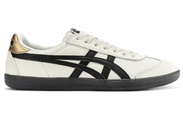 حذاء رياضي Onitsuka Tiger Tokuten Shoes باللون الأبيض والأسود والذهبي