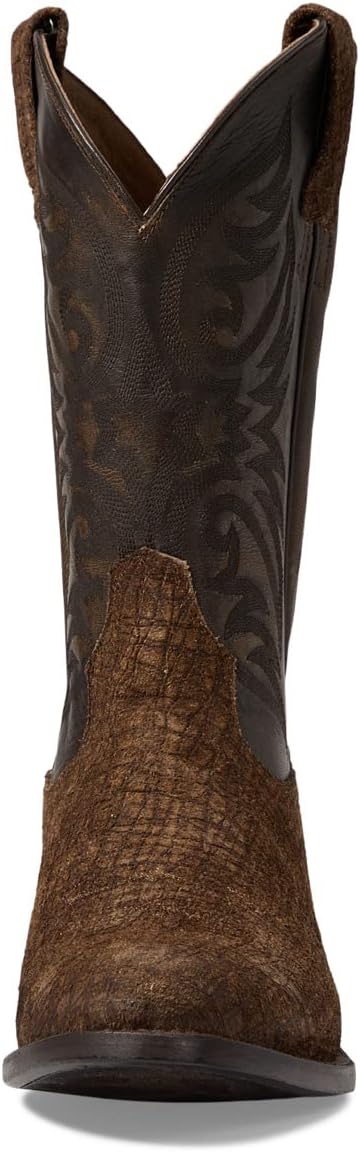 Bankroll Western Boots Ariat Cowboy Boot in Hippo Tan Suede/Brooklyn Brown