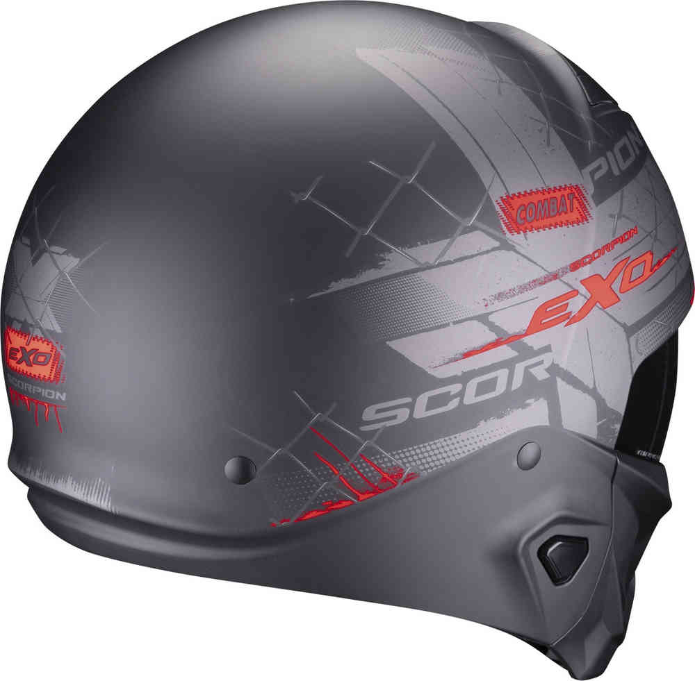 EXO-Combat II Xenon Scorpion Helmet, matte black/red