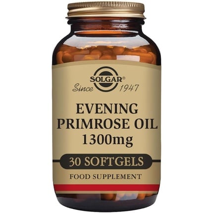 Evening Primrose Oil 1300 mg Omega 6 & Gla Softgels, Solgar