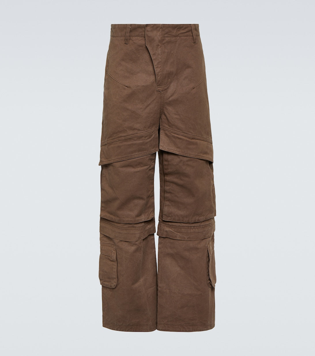 Entire Studios Heavy Cotton Canvas Cargo Pants, Brown