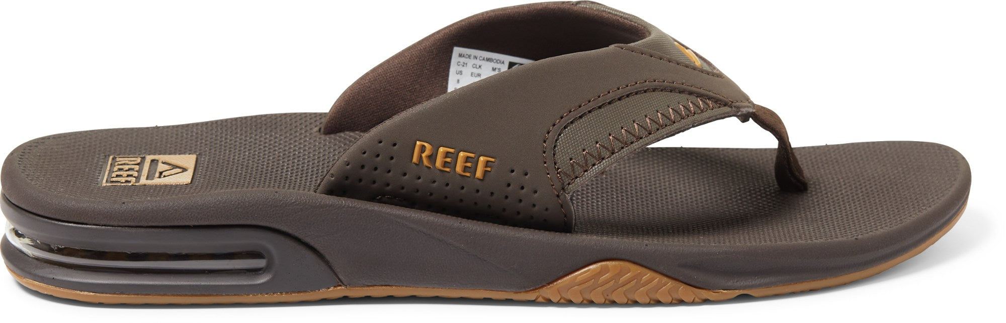 Fanning flip-flops – men's Reef, brown