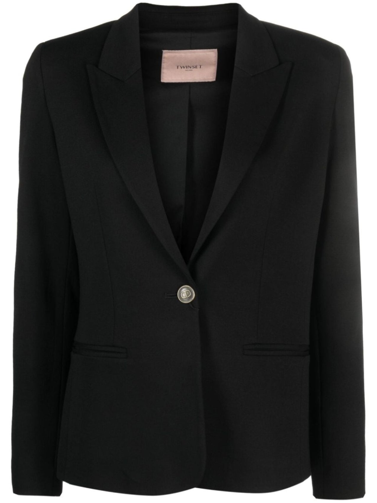 TWINSET single breasted blazer, black