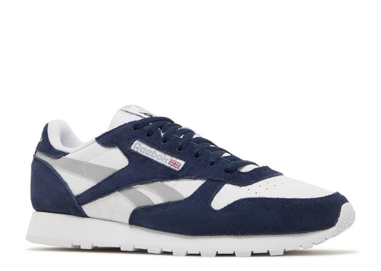 حذاء رياضي Reebok CLASSIC LEATHER 'VECTOR NAVY WHITE' باللون الأزرق الداكن