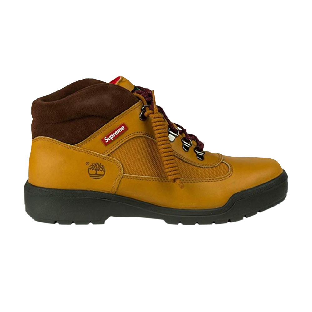 حذاء Supreme x Field Timberland باللون الأصفر