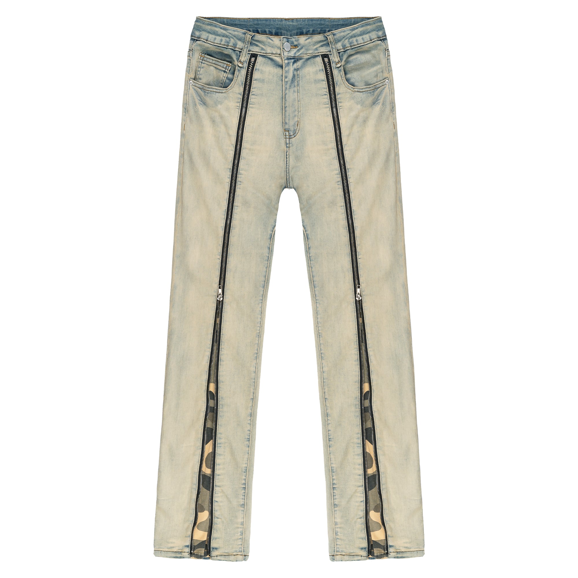 XINYINSU unisex jeans, yellow mud dye