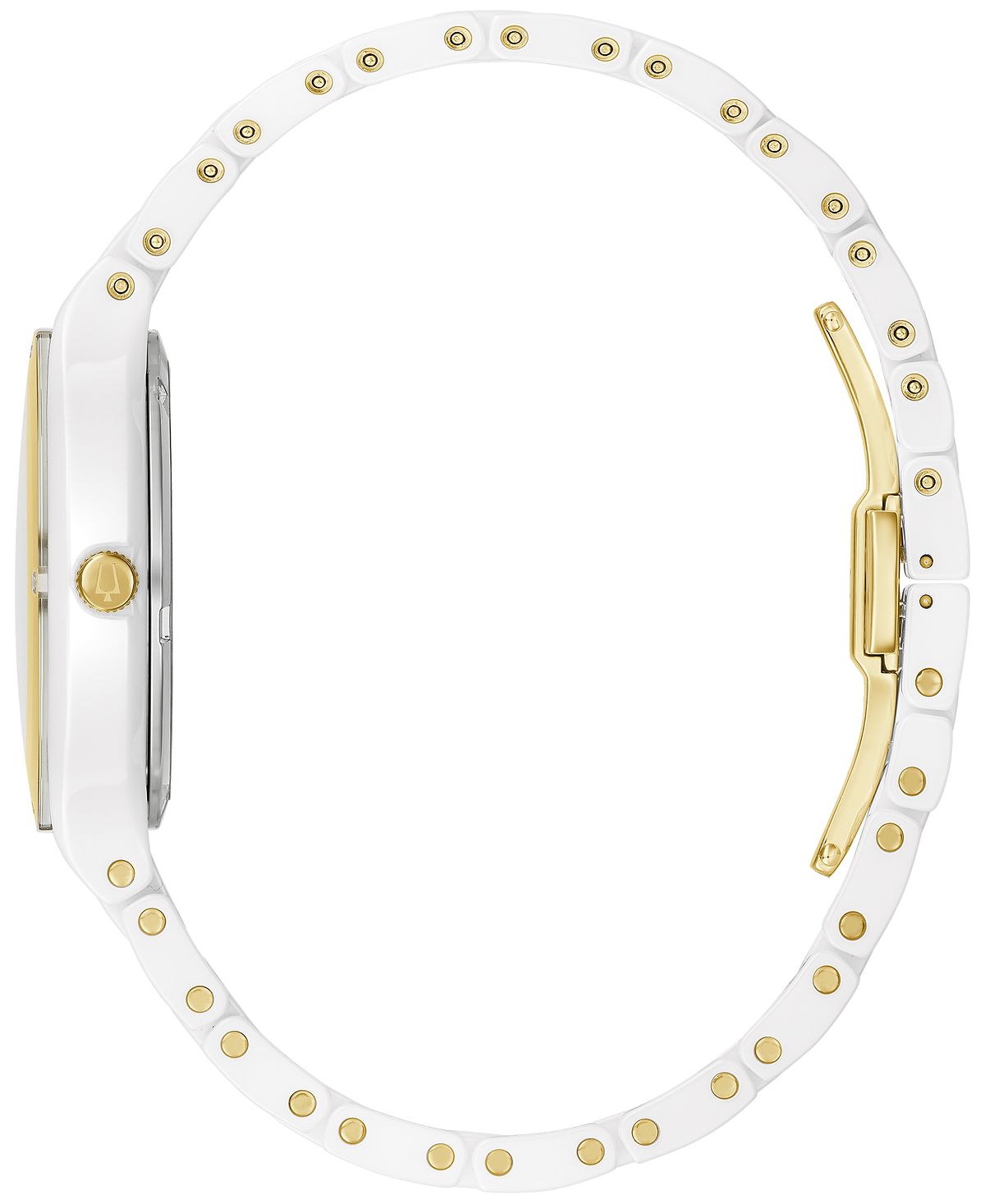 Millennia Diamond Accent Women's Watch, White Ceramic Bracelet, 35mm Bulova, White