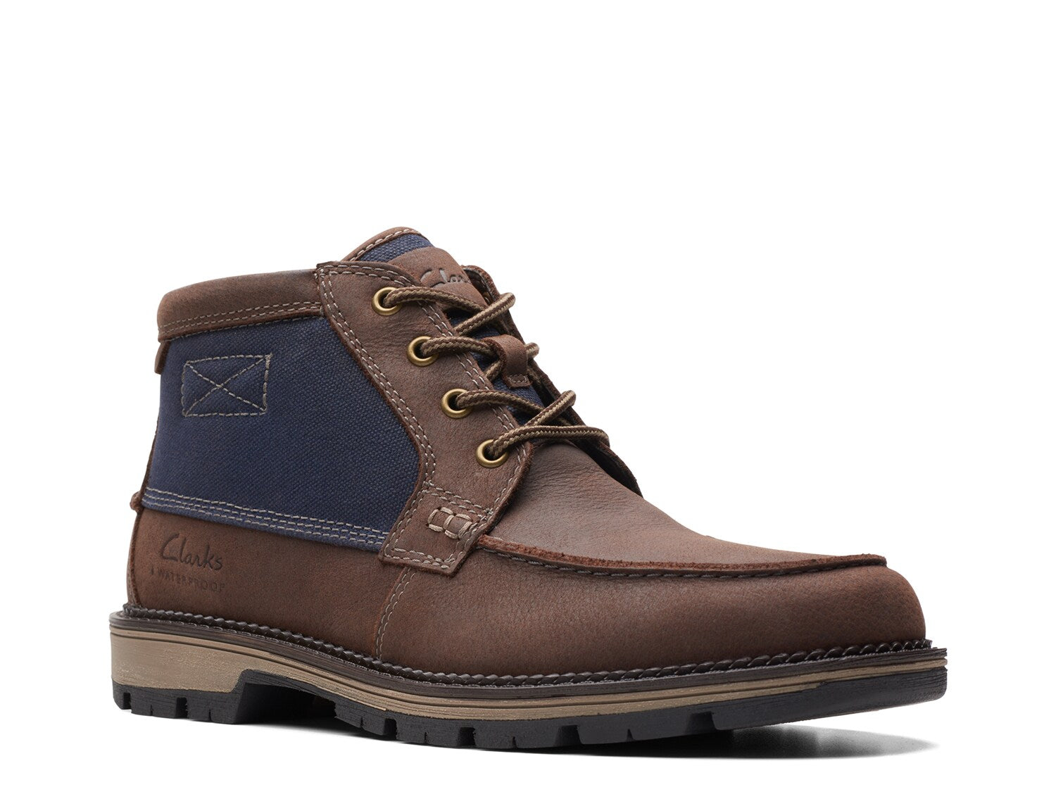 Maplewalk Clarks boots, dark brown/navy